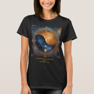 T-shirt Total Solaire Éclipse VOTRE Nom Texte Mystique