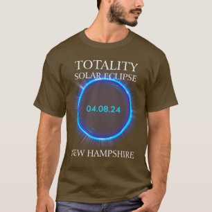 T-shirt Total Solar Eclipse 2024 New Hampshire Astronomy L