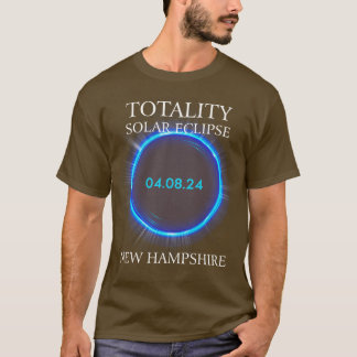 T-shirt Total Solar Eclipse 2024 New Hampshire Astronomy L