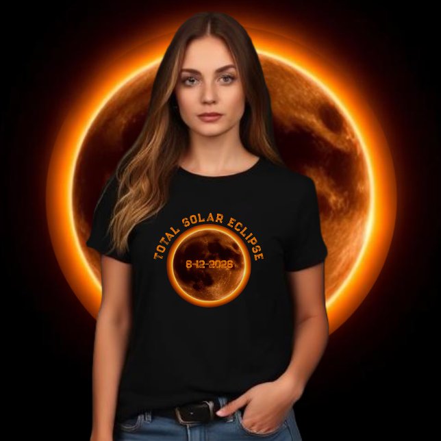 T-shirt Total Solar Eclipse 2026 (Total Solar Eclipse 2026 T-Shirt woman)