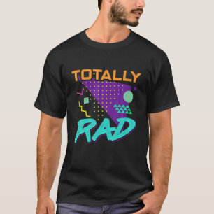 T-shirt Totalement Rad 1980S - Fête Costume Des Années 80