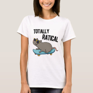 T-shirt Totalement Ratial Fatigué Rat Pun