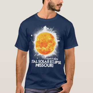 T-shirt Totalité Missouri 2024 Total Solaire Eclipse Améri