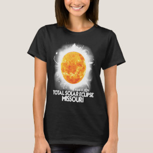 T-shirt Totalité Missouri 2024 Total Solaire Eclipse Améri