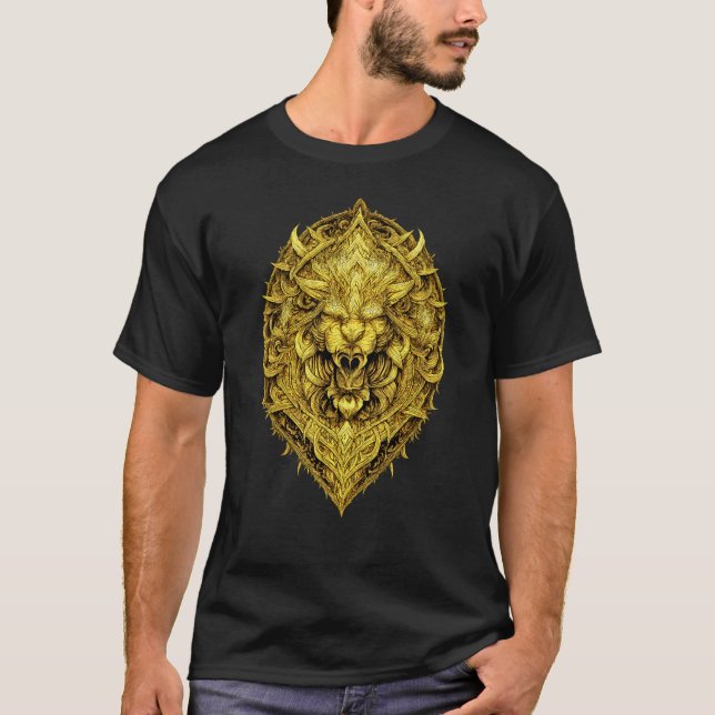 T-shirt Totem de Géométrie Sacrée de Force Intérieure (Devant)