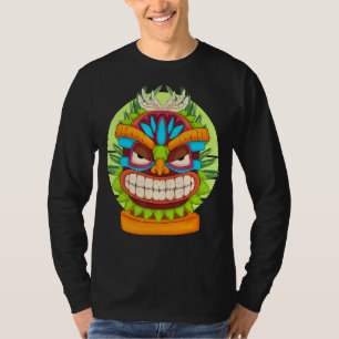 T-shirt Totem polynésien Tiki Masque Luau Statue du Parti