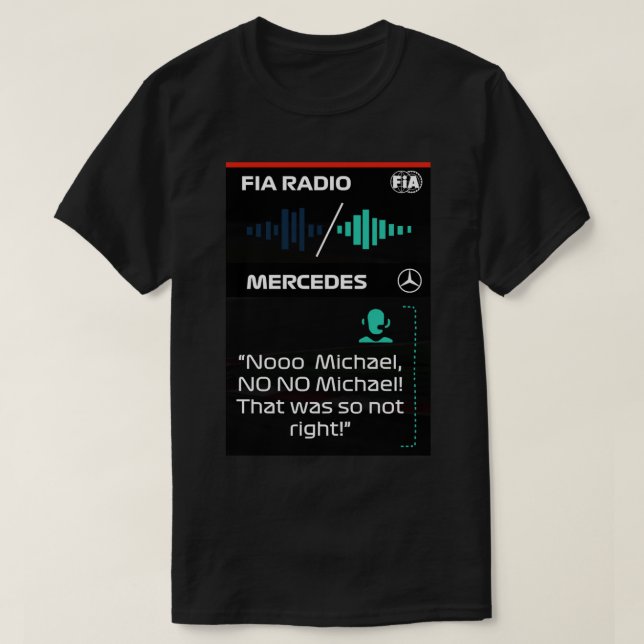 T-shirt Toto Radio avec Michael pendant Abu Dhabi GP 2021  (Design devant)