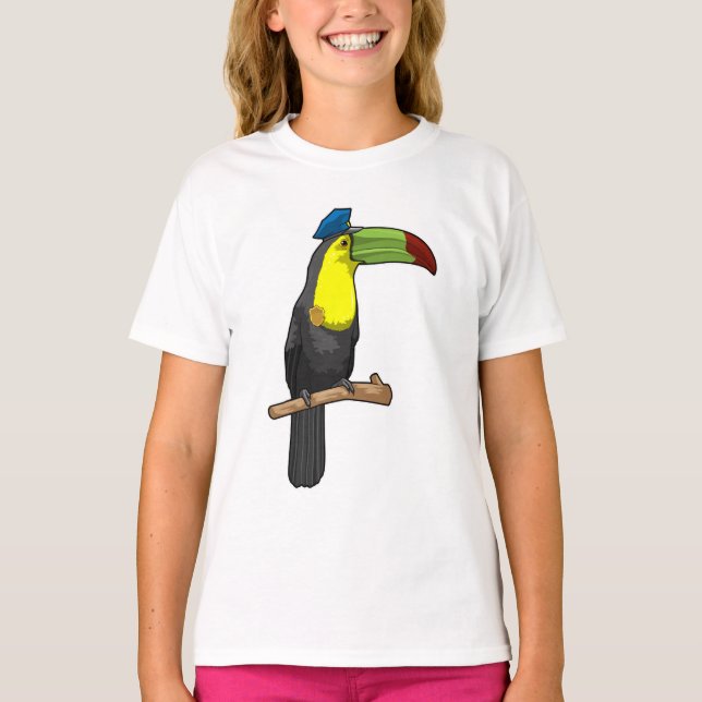 T-shirt Toucan en tant que policier (Devant)