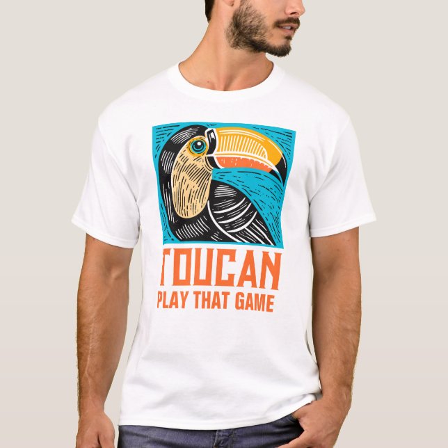 T-shirt Toucan Jouer à Game Beach Party Mexique (Devant)