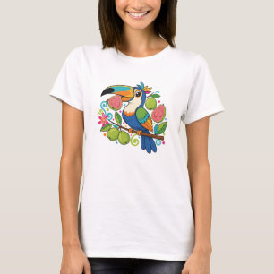 T-shirt Toucan joueur au goyavier Design d'oiseau tropical