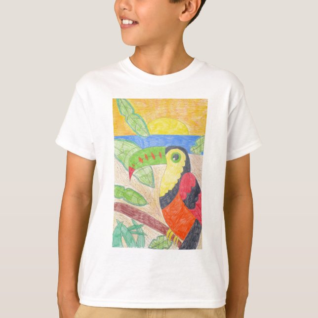 T-shirt Toucan par la pièce en t d'Abby (Devant)