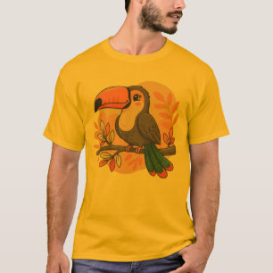 T-shirt Toucan Pastel Fantaisiste