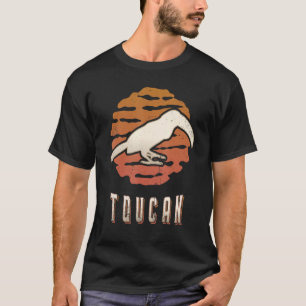 T-shirt Toucan Vintage Retro Classic animal coucher de sol
