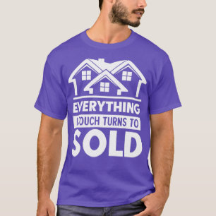 T-shirt Touch Turs À Vendre Funny Immobilier Agent Cadeau