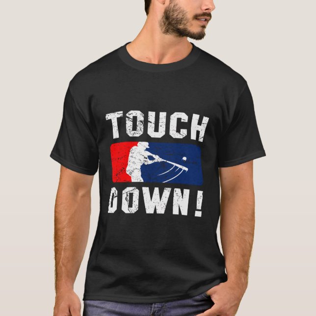 T-shirt Touchdown Baseball Inspiré Double Jeu Exercice G (Devant)