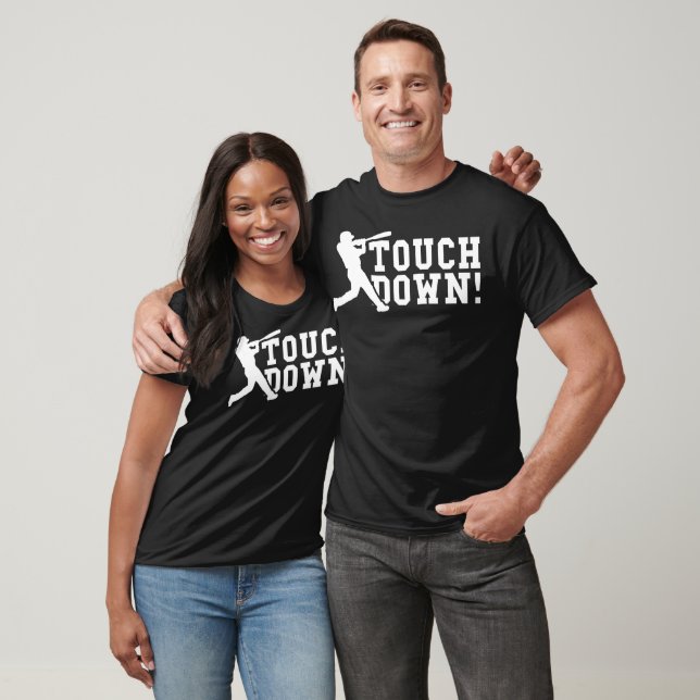 T-shirt Touchdown Funny Baseball Sports (Unisexe)