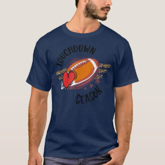 T-shirt TOUCHDOWN SEASON FOOTBALL Retour à l'école pour ga