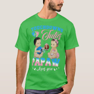 T-shirt Touchdowns ou Tutus Papaw Loves You Gender Reveal