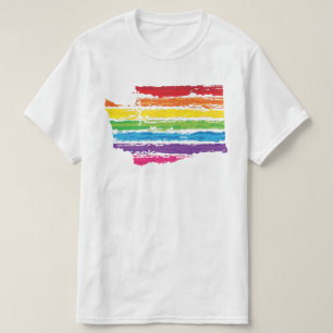 T-shirt touches de couleurs de washington