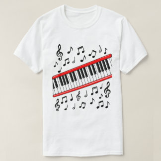 T-shirt Touches de piano Battre 1980 Cosplay Amoureux de l