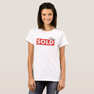 T-shirt Touches des enseignes en rouge de l'immobilier ven