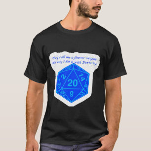 T-shirt Touchez-le avec Dextity-Blue