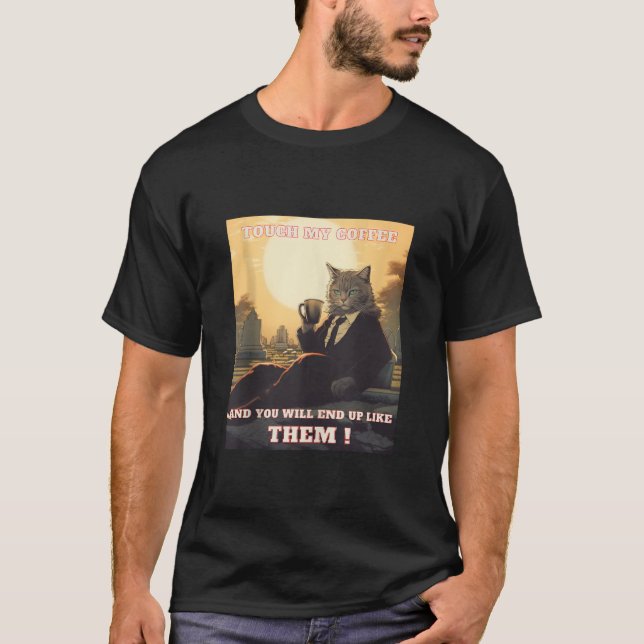 T-shirt Touchez Mon Café Je Vais Vous Slap Drôle Débardeur (Devant)