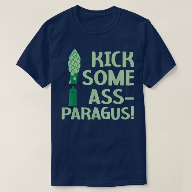 T-shirt Touchez Quelques Ass-Paragus Asparagus Vegetable V (Design devant)