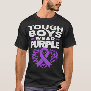 T-shirt Tough Boys Ruban Rose Sensibilisation au Cancer du