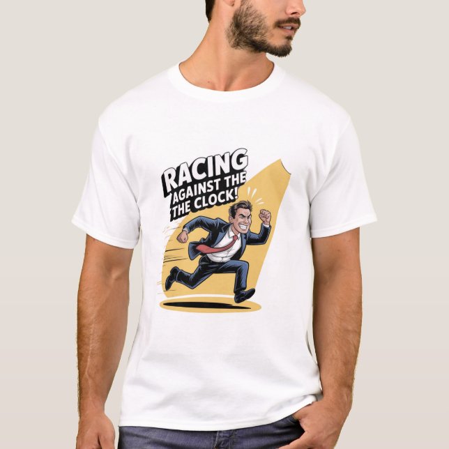 T-shirt Toujours courir contre l'horloge (Devant)