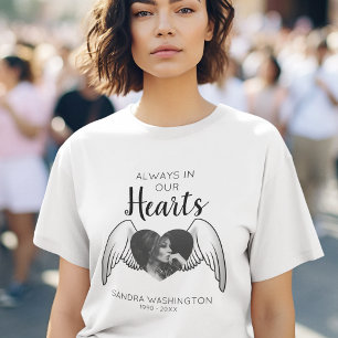 T-shirt Toujours dans nos coeurs   Angel Wing   Mémorial p