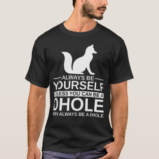 T-shirt Toujours être soi-même Dhole pour chiot de chien