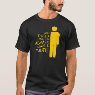T-shirt Toujours laisser une note garçon