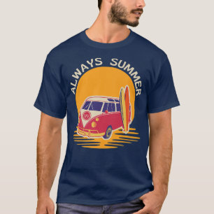 T-shirt Toujours l'été - Vacances d'été à la plage Surfeur