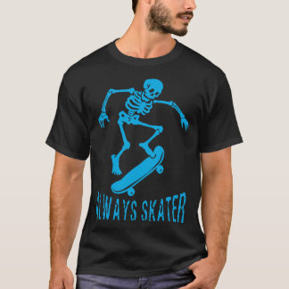 T-shirt Toujours Skater Skeleton Skier