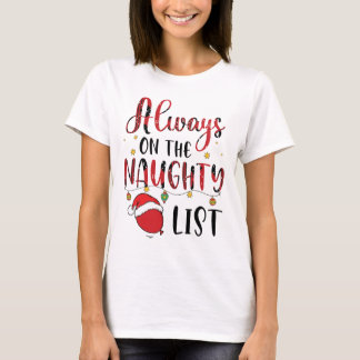T-shirt Toujours sur la liste des vilains