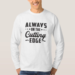 T-shirt Toujours Sur Le Bord Coupé Paysage Drôle Cadeau Dr