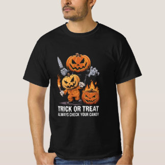 T-shirt Toujours vérifier votre bonbon Tricoter ou traiter