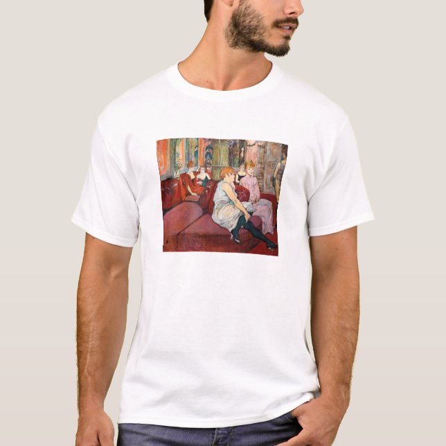T-shirt Toulouse-Lautrec - Au Salon, rue des Moulins (Devant)