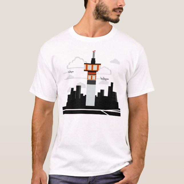 T-shirt Tour de contrôle de la circulation aérienne (Devant)