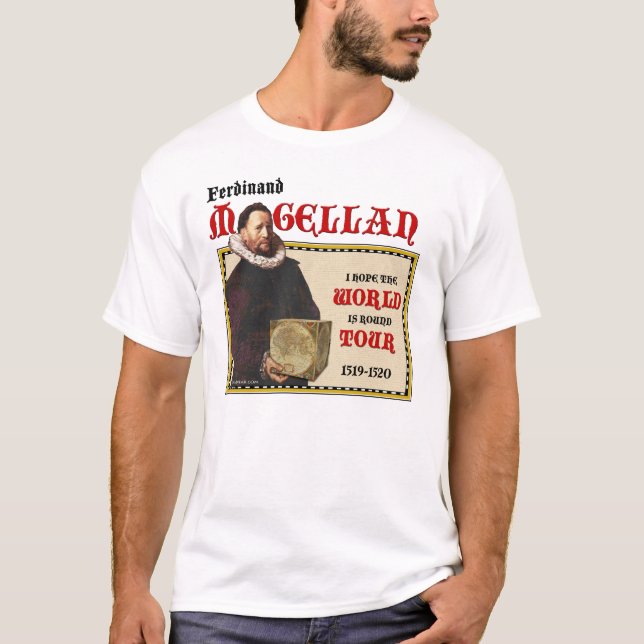 T-shirt Tour du monde 1519 de Magellan (la lumière des (Devant)