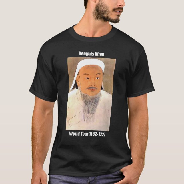 T-shirt Tour du monde de Genghis Khan (Devant)