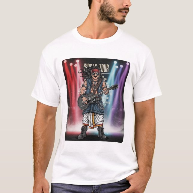 T-shirt Tour du monde du roi Mahabali | Concert Funny Onam (Devant)
