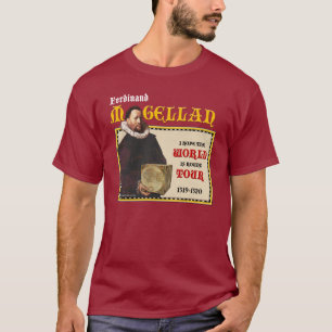 T-shirt Tour du monde rond de Magellan 1519 (l'obscurité
