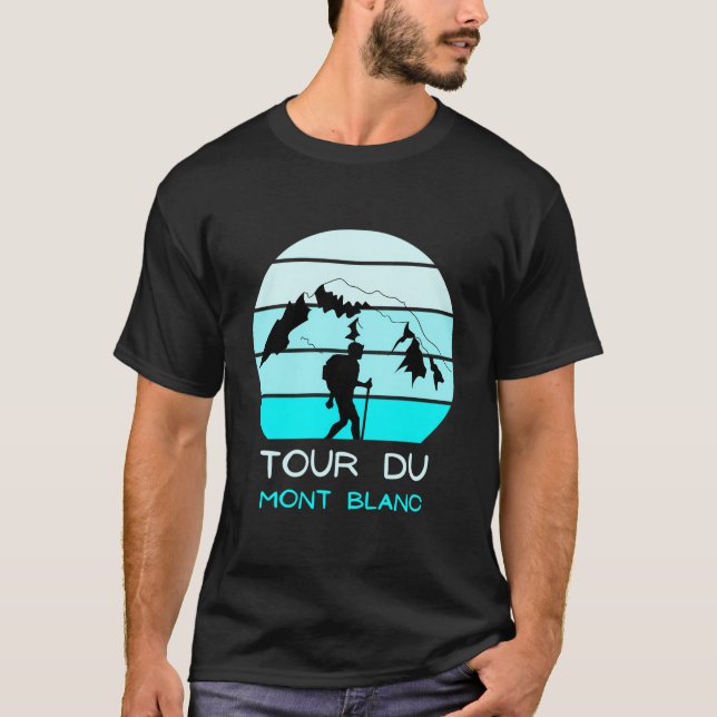 T-shirt Tour Du Mont Blanc Europa Randonnée Longue Distanc (Devant)