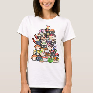 T-shirt Tour du Sushi mignon