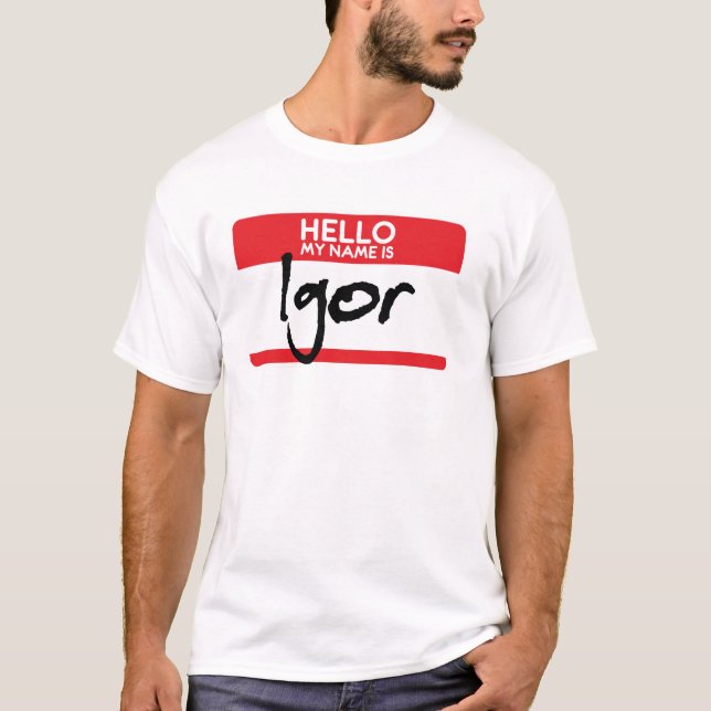 T-shirt Tour effrayant de film d'horreur de costume d'Igor (Devant)