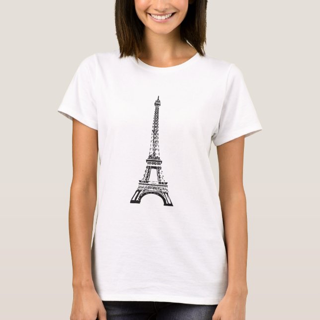 T-shirt Tour Eiffel, dames (Devant)