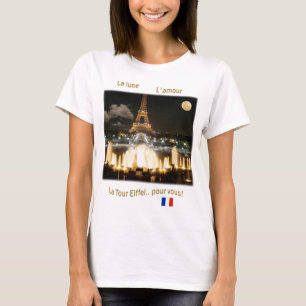 T-shirt Tour Eiffel en soirée