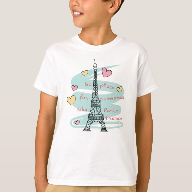 T-shirt Tour Eiffel Paris France (Devant)